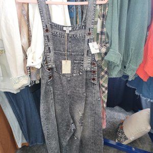 Easel overall/jumper grey denim